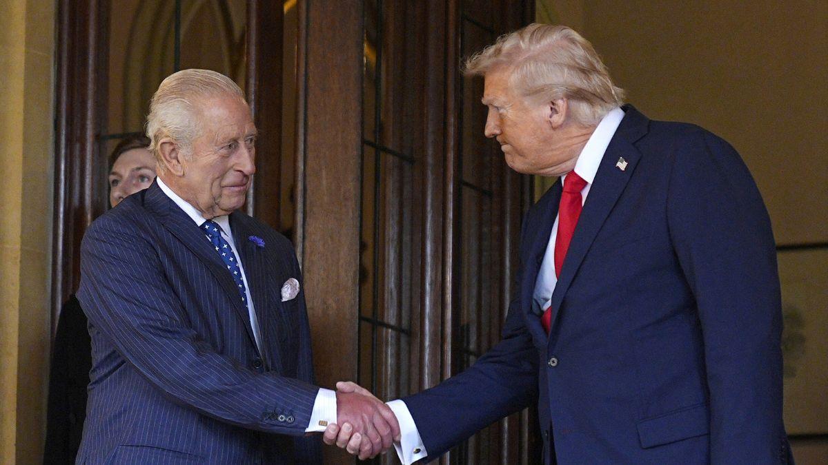 Photo of King Charles and Donald Trump