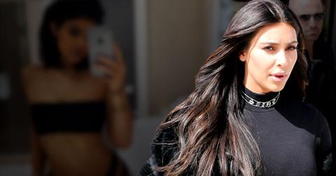 //kylie jenner kim kardashian nude bathroom selfie copycat pp