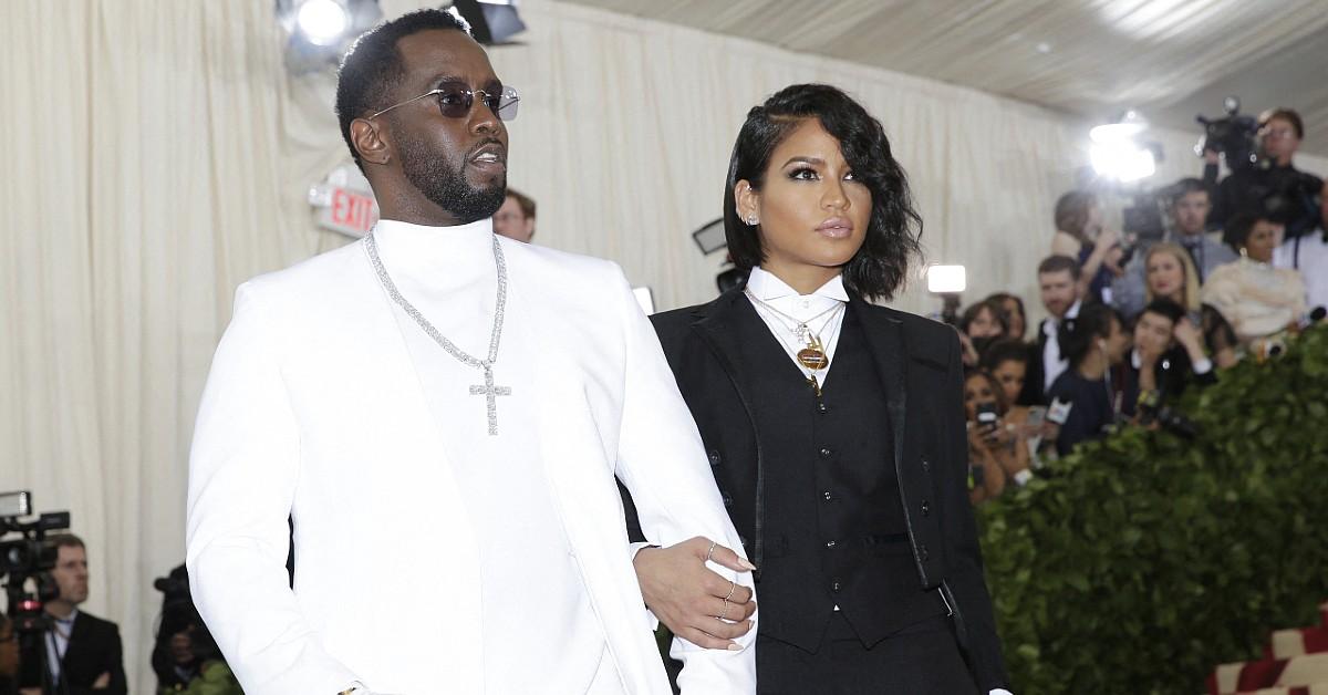 Diddy at 2018 Met Ball with Cassie Ventura.