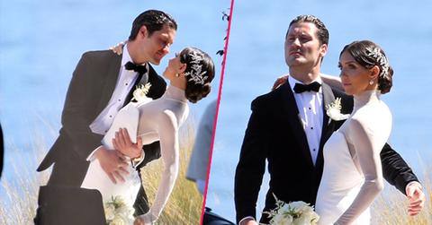 Inside val chmerkovskiy tuxedo jenna johnsons wedding dress