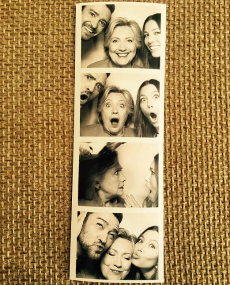 hillary clinton fundraiser jennifer aniston justin timberlake