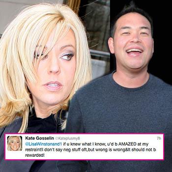 Kate Gosselin On Dissing Jon, 'If Knew What I Know, Amazed At My Restraint!'