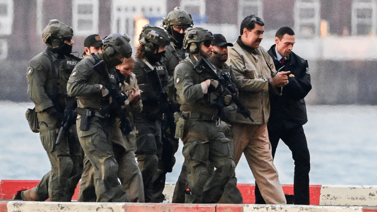 Photo of Nicolás Maduro arriving in Manhattan