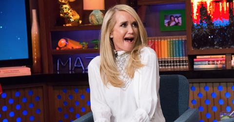 Kim Richards in a white sweater