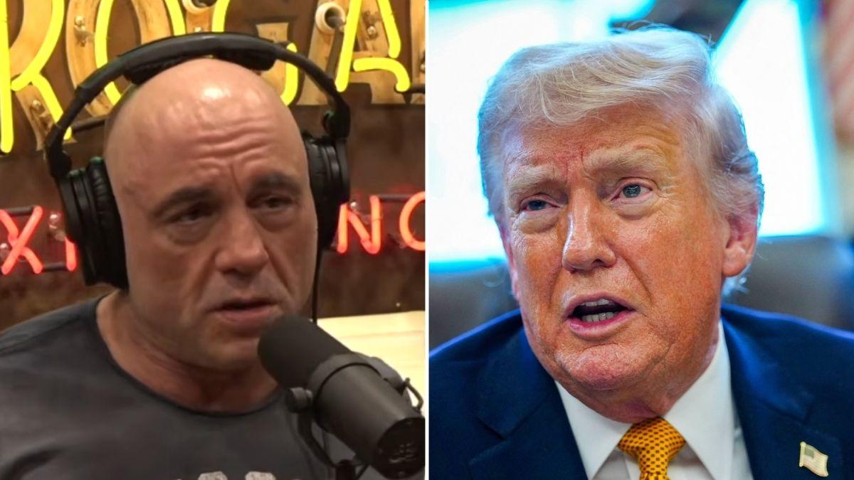 Photo of Joe Rogan, Donald Trump