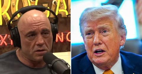 Photo of Joe Rogan, Donald Trump
