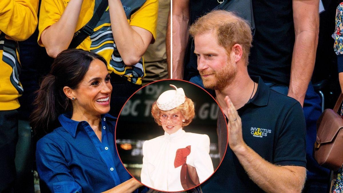 Photo of Princess Diana, Prince Harry and Meghan Markle
