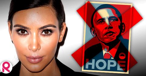 //kim kardashian barack obama stay away campaign political poison wide