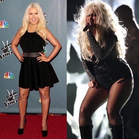 //christina aguilera weight loss wenn getty