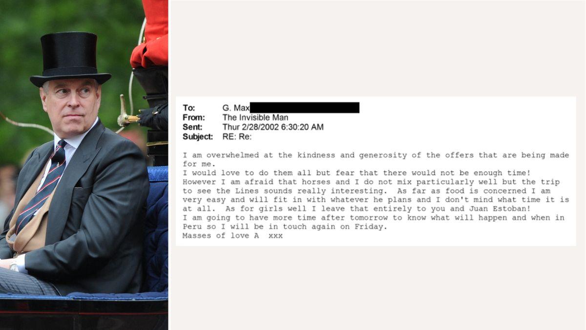 Photo of Andrew Windsor and an email addressed from him