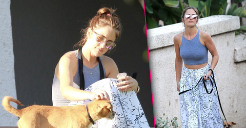 Minka Kelly Shows Off Nips Tight Crop Top