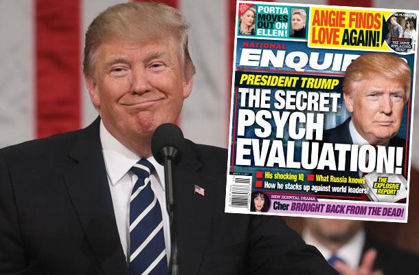 //president donald trump psych evaluation results pp