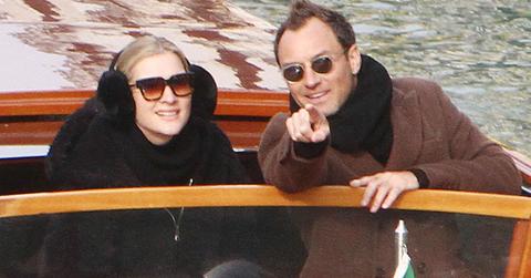 Jude Law And Phillipa Coan Take Venice Water Taxi Ride