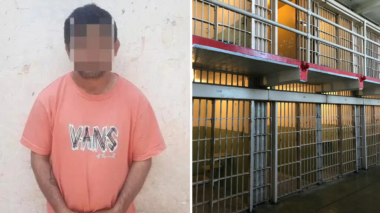 The 33-year-old stepdad's face has not been revealed.