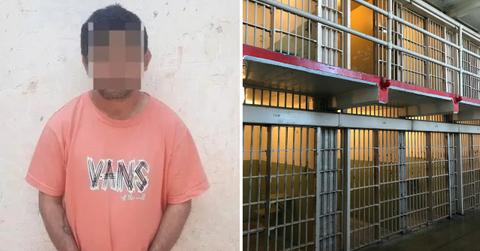 The 33-year-old stepdad's face has not been revealed.
