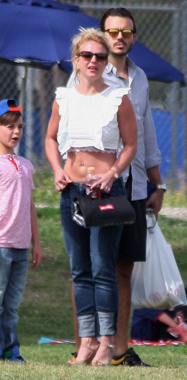 Britney Spears Shows Off Abs At Son Jayden’s Soccer Game In New Photos