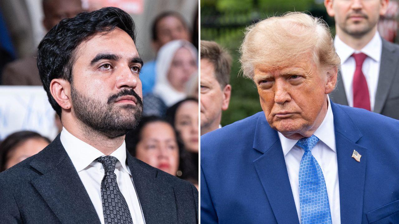 image of Donald Trump and Zohran Mamdani have previously traded pointed insults.