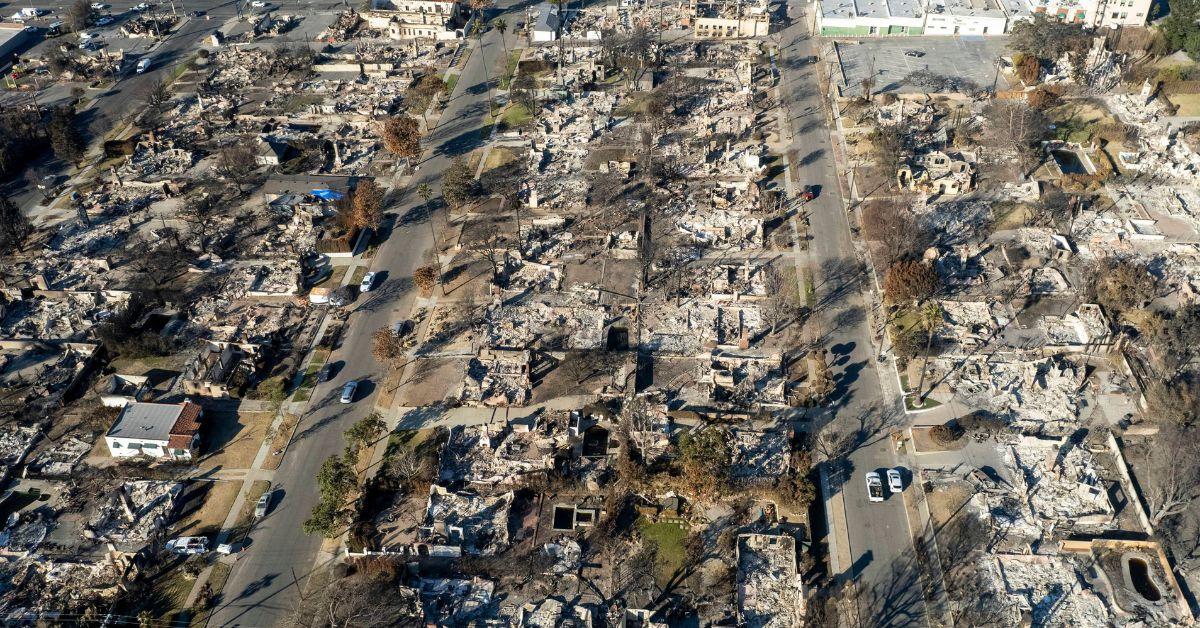 Photo of Eaton fire aftermath.