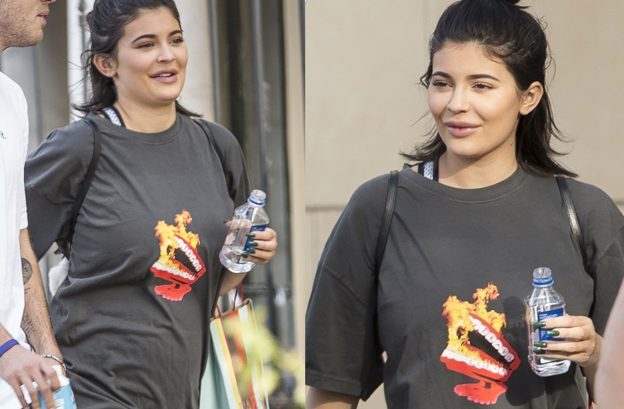 Pregnant Kylie Jenner Debuts Baby Bump