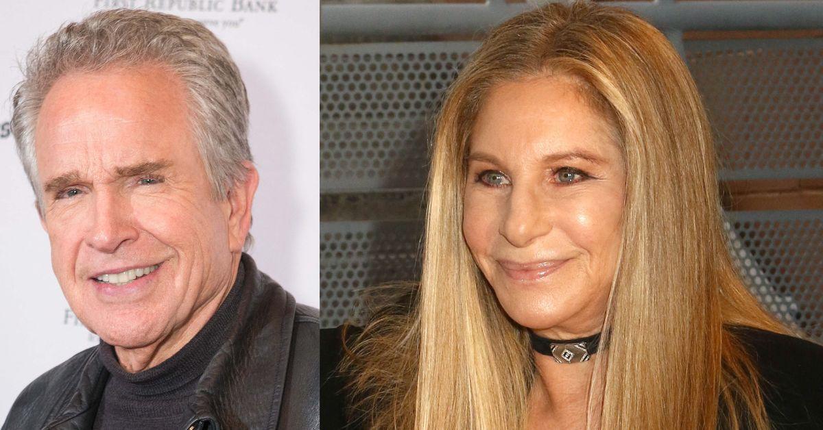 Split photo of Barbra Streisand, Warren Beatty