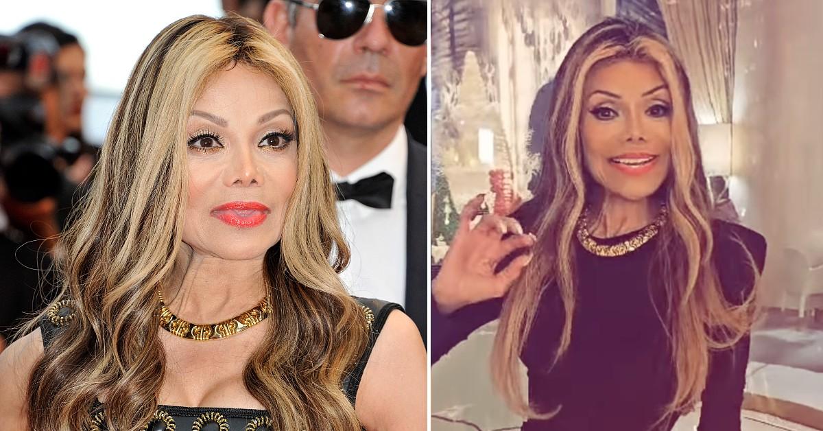 Split photo of LaToya Jackson