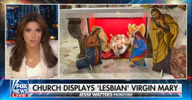 fox news slams nativity scene the virgin mary another woman
