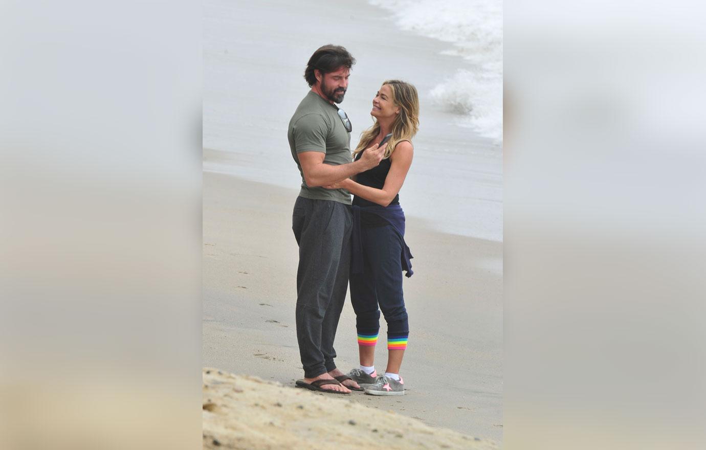 Denise Richards & Aaron Phypers Show PDA On Beach Honeymoon