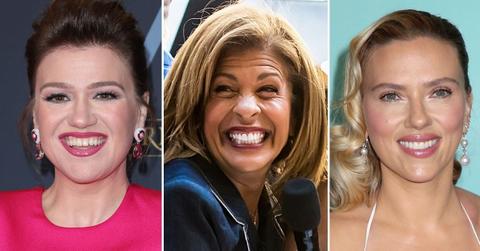 Composite photo of Kelly Clarkson, Hoda Kotb, and Scarlett Johansson.