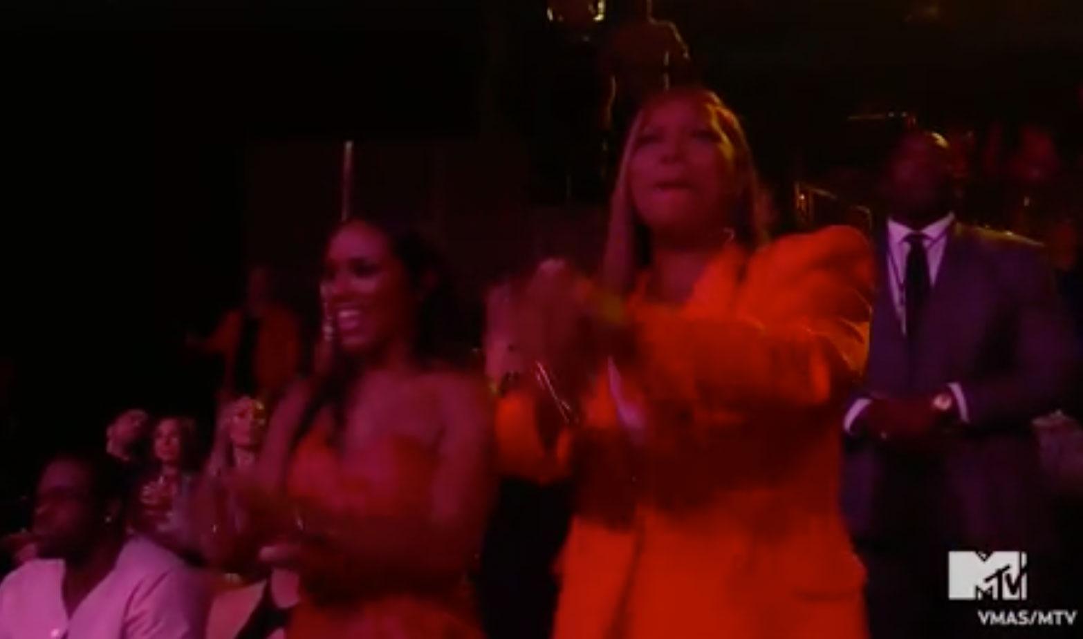 Queen Latifah & Fiancée Eboni Nichols Together At MTV VMAs After Secret Baby