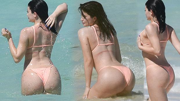 Hot, Hot, Hot! Kylie Bares Her Butt For Raunchy Photo Shoot In Turks and Caicos image image