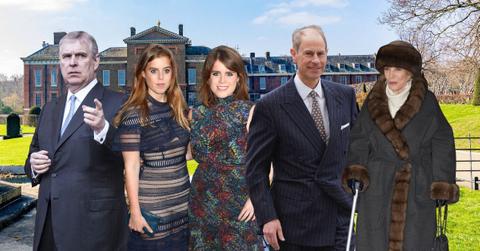 Photos of andrew Windsor, Prince Edwards, Princess Michael of Kent and Princesses Beatrice and Eugenie