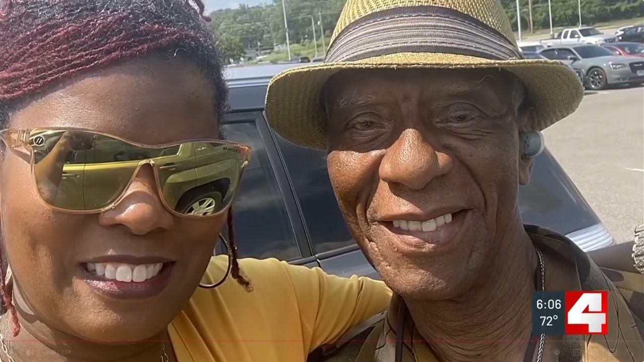 Photo of John Wesley Allen Sr. and daughter