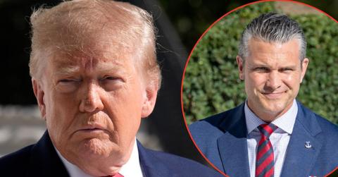 Photo of Donald Trump, Pete Hegseth