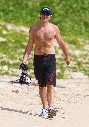 Jon Bon Jovi Spends The Day At The Beach In St. Barts