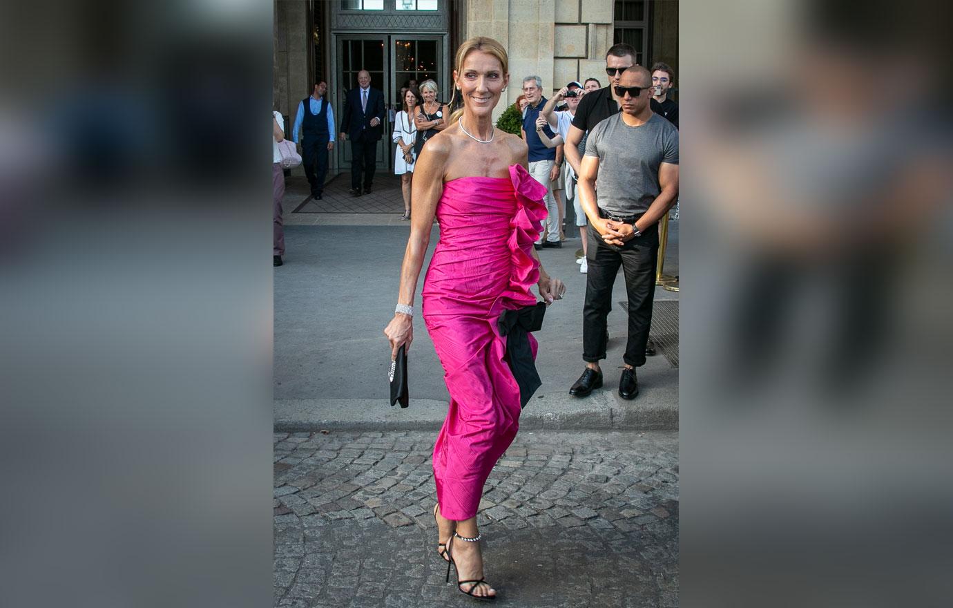 Celine Dion Models Fancy Looks In Paris France