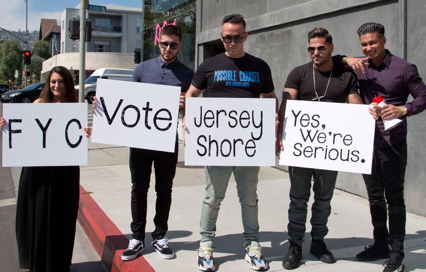 Jersey Shore Cast Take To The Streets On Emmy Campaign