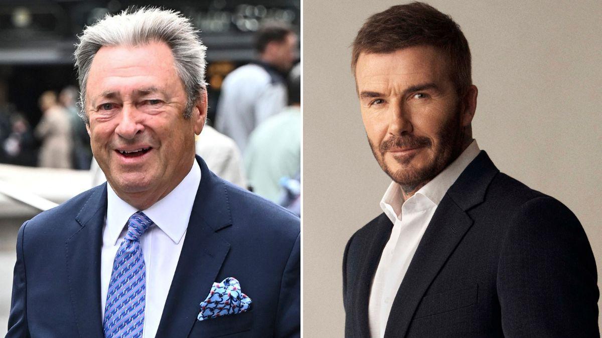Split photos of David Beckham and Alan Titchmarsh