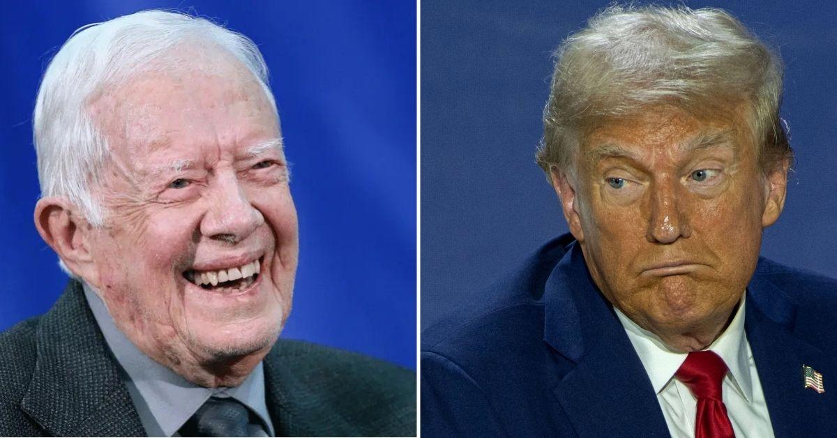 Photo of Jimmy Carter and Donald Trump