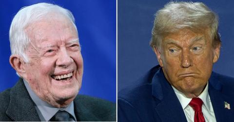 Photo of Jimmy Carter and Donald Trump