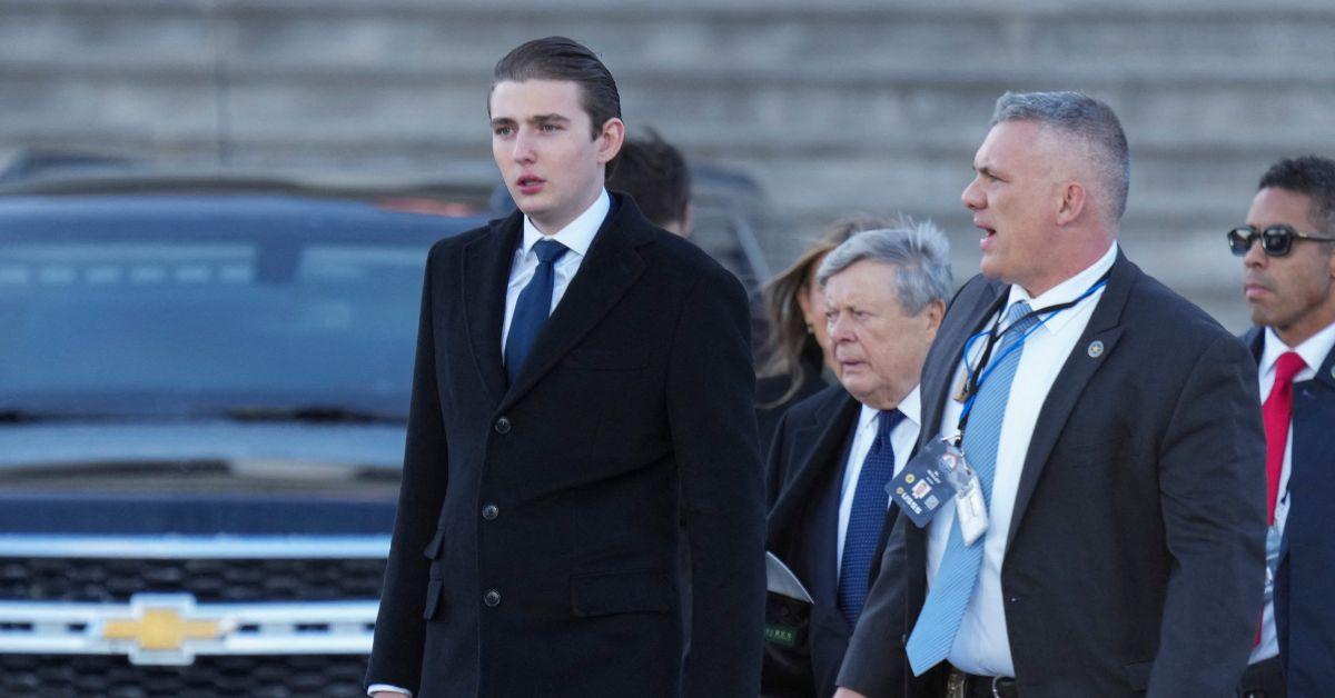 Barron Trump Sparks Concern After Looking 'Loney' At Mar-a-Lago Bash