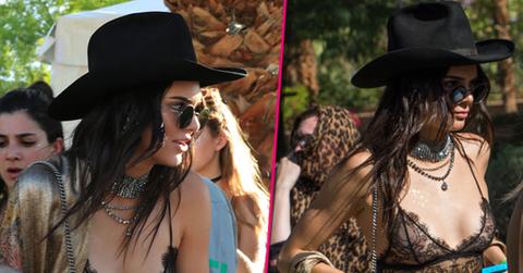 //kendall jenner coachella nip slip sheer bra pp