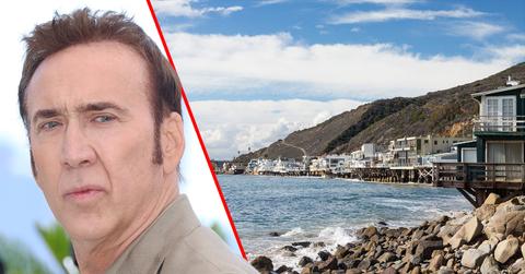 Nicolas Cage's beachfront home has been swallowed by a giant sinkhole.
