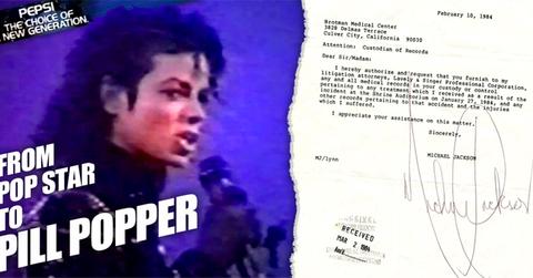 //michael jackson medical records reveal how pepsi fire started road to addiction wide