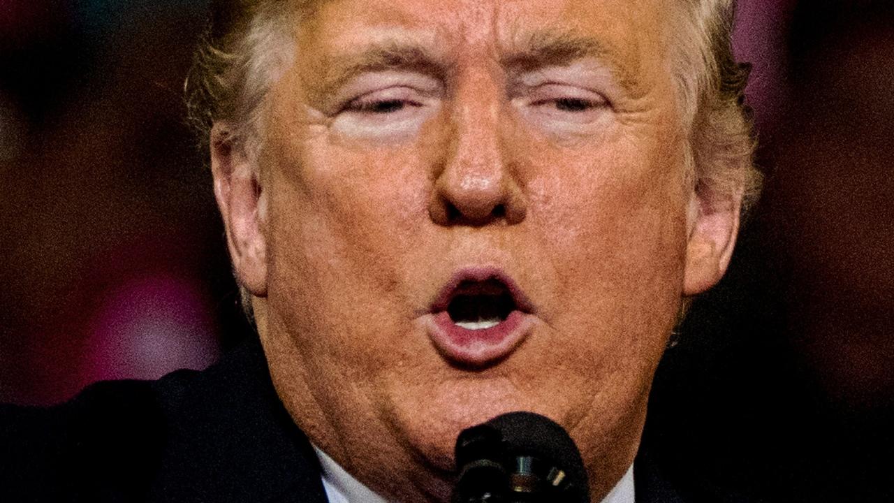 Trump said that the media outlets he banned wrote "fiction and lies.''