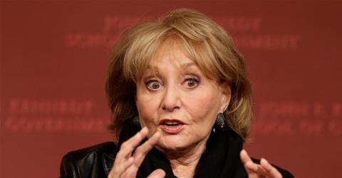 Barbara Walters Closeup Looking Distressed