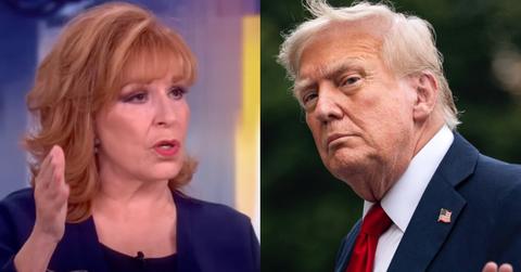 Photo of Joy Behar and Donald Trump
