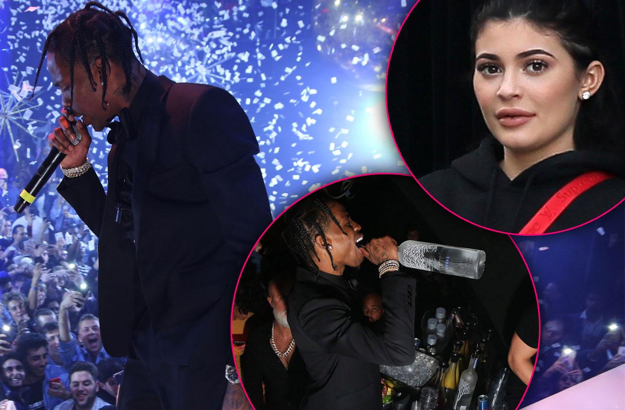 //travis scott parties without kylie jenner  pp