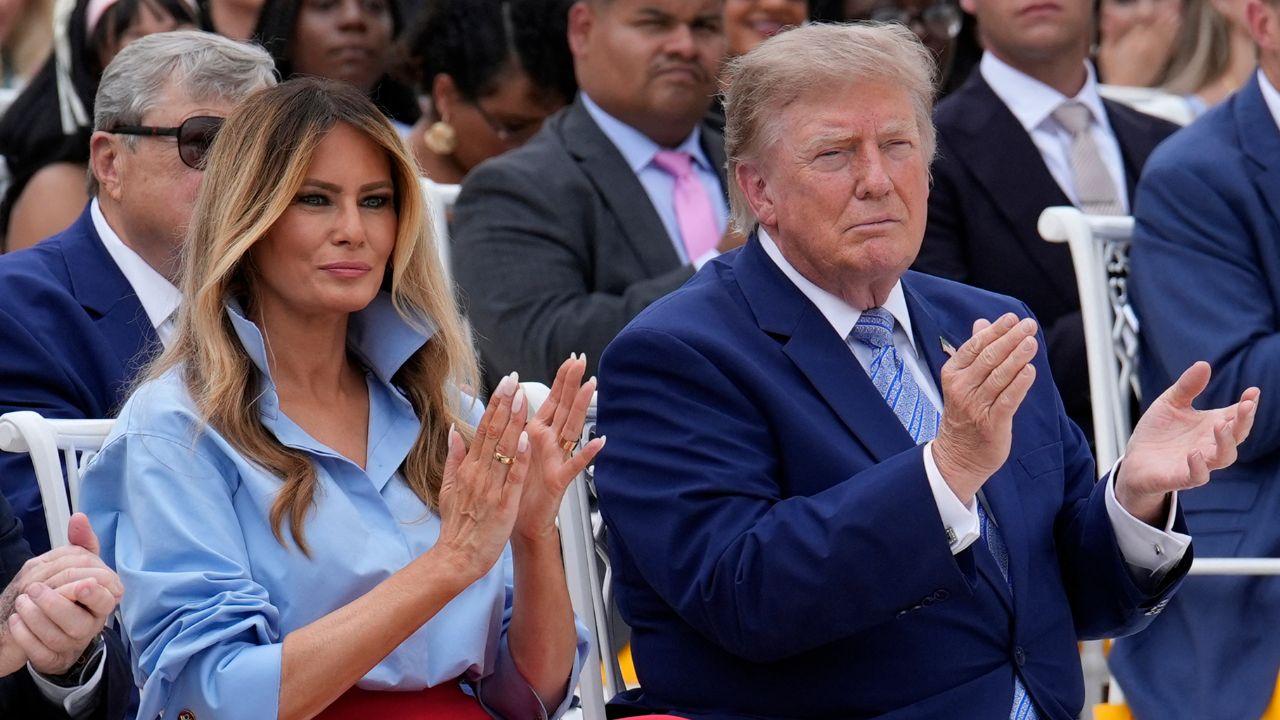 picture of Melania trump and Donald Trump