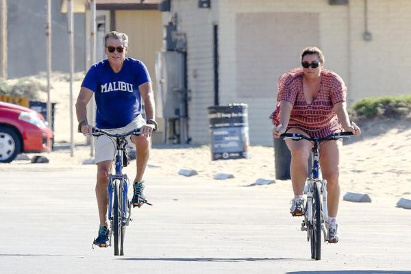 Pierce Brosnan Wife Keely Shaye Smith Bike