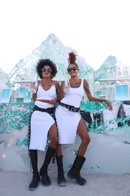 coco and breezy at evian club hydration